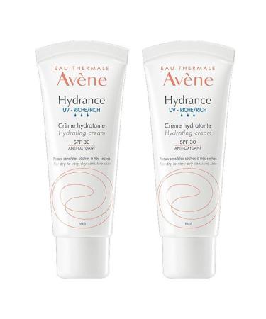 Avene Hydrance RICH Moisturizing Cream for Dry and Very Dry Sensitive Skin Dehydrated 40 ml x2