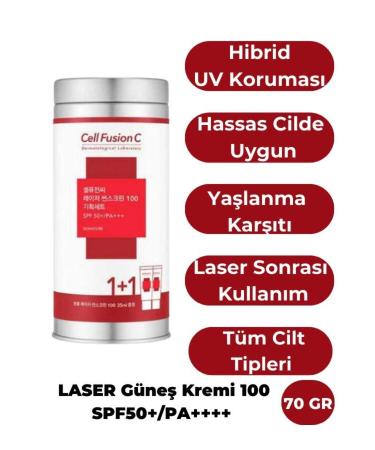 Cell Fusion C Laser Sunscreen 100 SPF50+/PA+++ 35ml+35ml Set