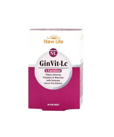 New Life Newlife Ginvit-lc L- Carnitine 30 Film Tablet