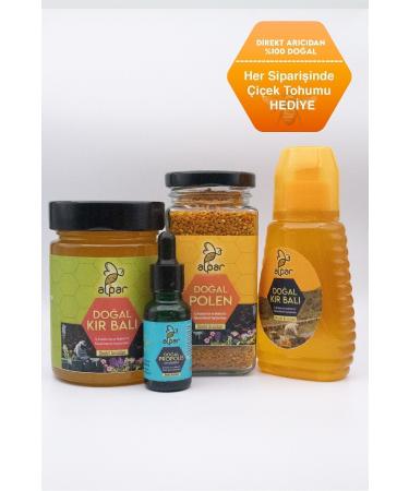 ALPARBALL Alpar Honey Natural Wild Honey Squeezed 300 gr - Buy Online on GoSupps.com