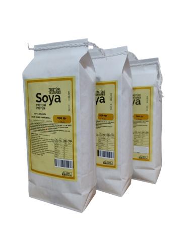 Soyfleks Natural Soy Minced Meat 500 Gr x 3 (1.5 Kg) - Buy Online on GoSupps.com