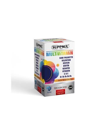 suppmix Saw Palmetto Zinc Selenium Multivitamin 60 Tablets - Buy Online on GoSupps.com