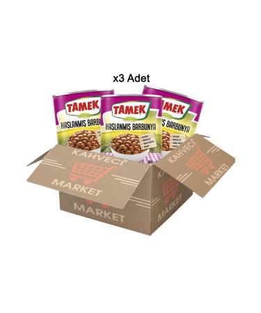 TAMEK Boiled Kidney Beans 800 Gr x 3-Pack Advantageous Economic Kidney Beans