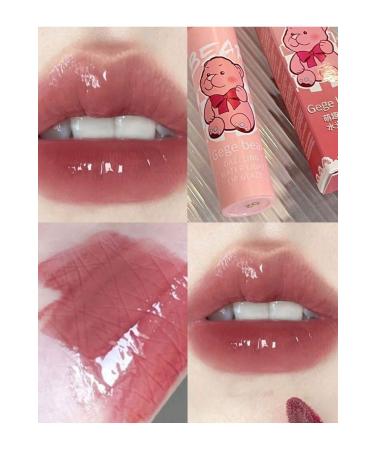Gege Bear Water Gloss Jelly Lip Glaze Moisturizing Long-Wearing Pigmented Non-Fading Lip Gloss - Buy Online on GoSupps.com