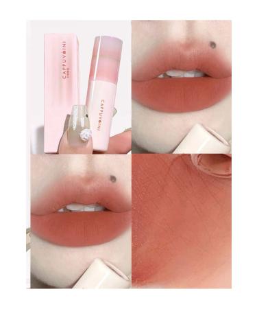 cappuvini Matte Velvet Mist Lip Gloss 1Pc Highly Pigmented Long-Lasting Wear Lip Glaze - Buy Online on GoSupps.com