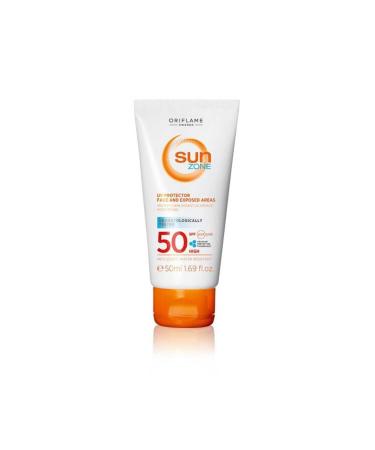 Oriflame Sun Zone SPF 50 Sun Cream for Face and Overexposed Areas - 50ml