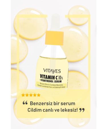 VITAYES Anti-Spot and Instant Brightening Vitamin C Panthenol Skin Tone Equalizing Moisturizing Serum - Buy Online on GoSupps.com