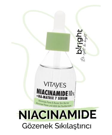 VITAYES Pore Tightening Niacinamide and Hyaluronic Acid Skin Barrier Strengthening Skin Serum