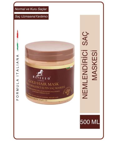 RAVELLO Men's Intensive Nourishing Gold Hair Mask 500ml