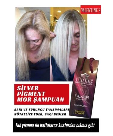 VALENTINES PROFESSIONAL Premium Silver Pigment Purple Shampoo / Like Freshly From the Hairdresser With Every Wash - Buy Online on GoSupps.com