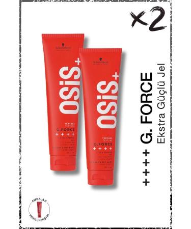 Osis G.force Extra Strong Gel Hair Gel 150ml x 2 Pcs | Lasting Hold Cream Shine Gel