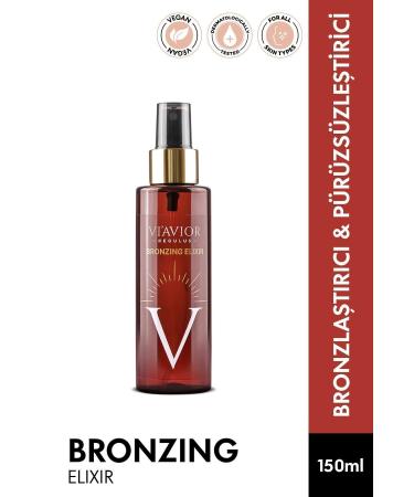 V AVIOR Bronzing Elixir Intensive Bronzing Body Oil 150ml Vegan Firming Moisturizer