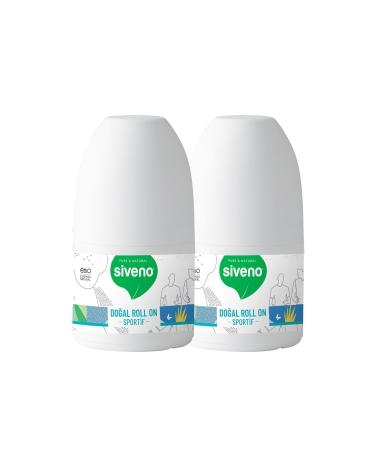 Siveno Natural Roll-On Sportive 50 ml 2 Pieces