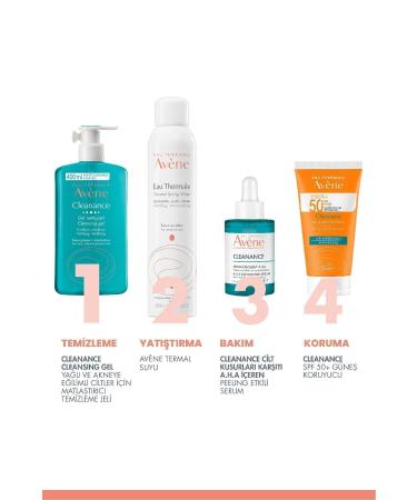 Avene Cleanance Cleansing Gel Mattifying Cleansing Gel for Oily and Acne Prone Skin 400 ml X 2 - Buy Online on GoSupps.com