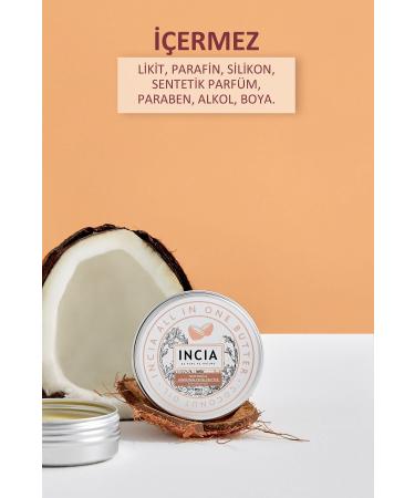INCIA 0 Natural Whole Body Butter Intensive Moisturizing Cream Coconut Organic Vegan 50 ml - Buy Online on GoSupps.com