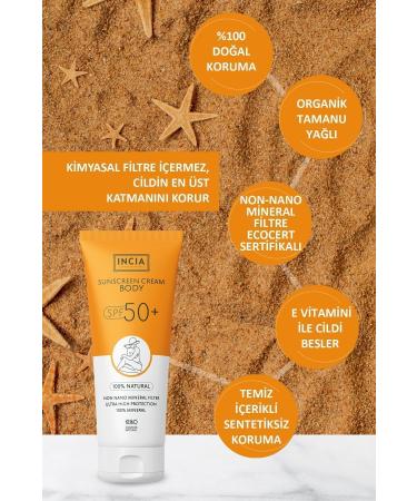 INCIA 0 Natural Body Sun Cream Anti-Spot Mineral Filter High Protection SPF50 UVA UVB 150 ml - Buy Online on GoSupps.com