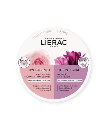 Lierac Duo Mask Hydragenist + Lift Anti-Wrinkle Moisturizing + Firming Mask 2x6 ml
