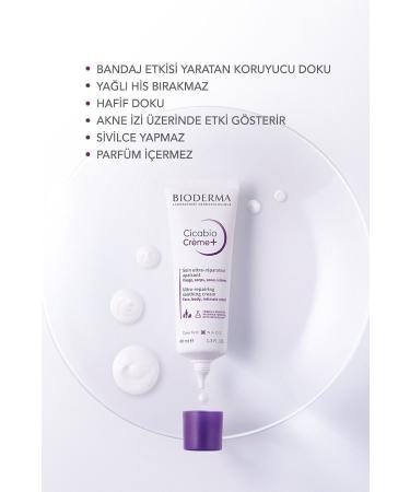 Bioderma Cicabio Cream+ Skin Barrier Repair Moisturizer Soothing Face Body Cream for All Skin Types 100ml - Buy Online on GoSupps.com