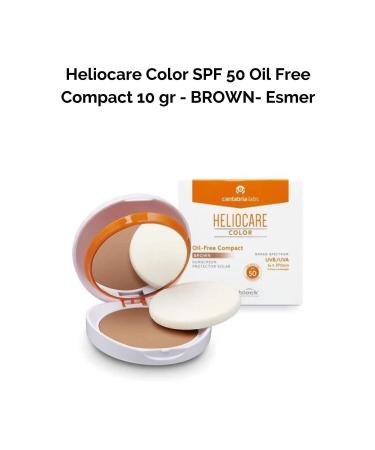 Heliocare Color Spf 50 Oil Free Compact Oil Free Sunscreen Brown 10 gr 8470002029224