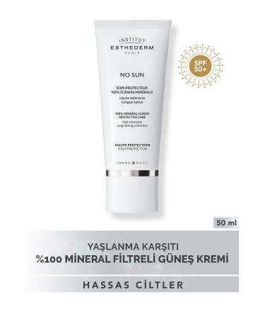 INSTITUT ESTHEDERM No Sun Anti-Photo Aging SPF50+ 0 Mineral Filter Sun Cream 50ML Suitable for All Skin Types
