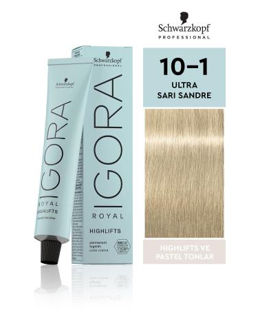 Igora Royal Highlifts Pastel Tones 10-1 Ultra Blonde - Sandre Hair Dye 60ml