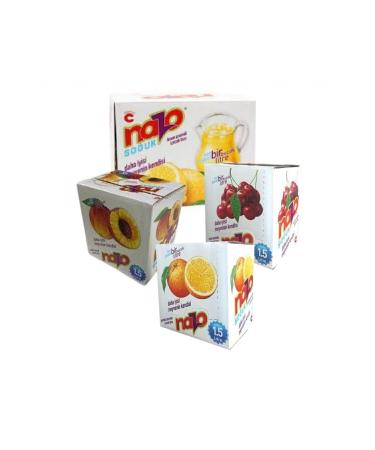 NAZO Powder Drink 4 Pack X 24pcs 9gr (Cherry Peach Lemon Orange