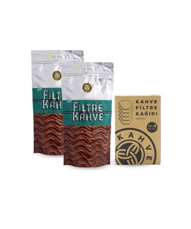 Coffee World 2-Pack Filter Coffee and Filter Coffee Paper