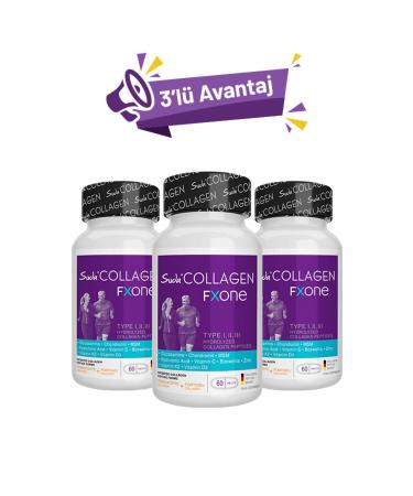 Water Collagen Fxone Collagen 60 Tablets 3-Pack (Collagen -MSM - Glucosamine - Chondroitin - Bosphorus extract)