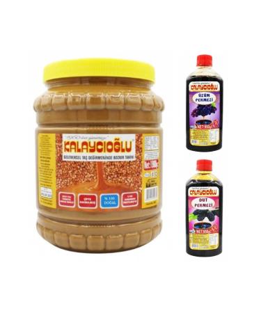 Kalayc o lu Bozk r Roasted Tahini 1900gr - Grape Molasses and Mulberry Molasses 950gr