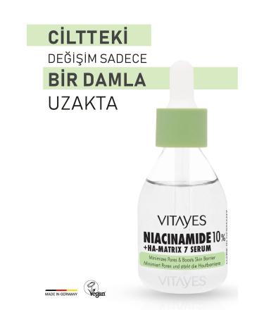 VITAYES Pore Tightening Niacinamide and Hyaluronic Acid Skin Barrier Strengthening Skin Serum - Buy Online on GoSupps.com