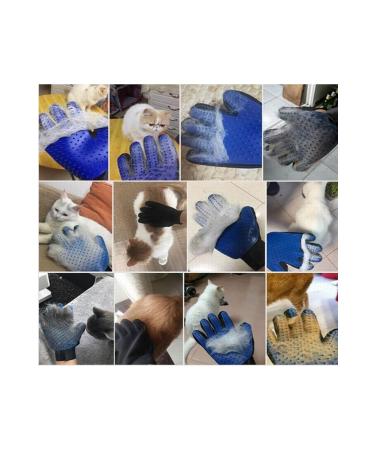 VB QUALITY Pet Cat Dog Hair Collection Glove Blue