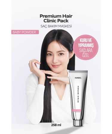 Kundal Intensive Moisturizing and Nourishing Hair Care Mask Premium Hair Clinic Pack 258ml(BABY POWDER)