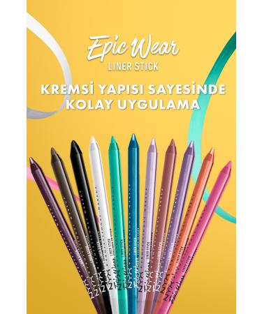 NYX Professional Makeup Epic Wear Liner Sticks Eye Pencil - Pure White - White - Buy Online on GoSupps.com