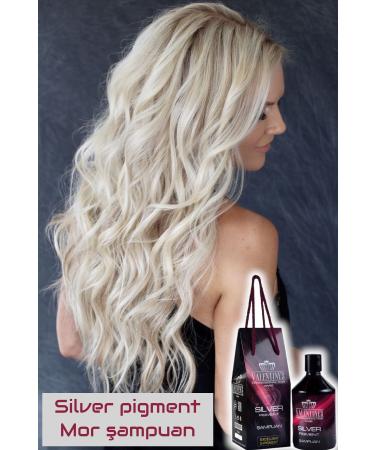 VALENTINES PROFESSIONAL Premium Silver Pigment Purple Shampoo / Like Freshly From the Hairdresser With Every Wash - Buy Online on GoSupps.com