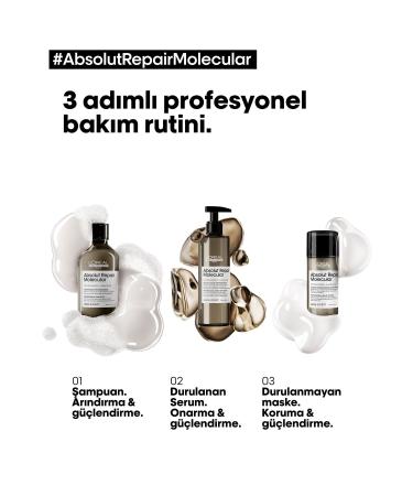 L'Oreal Paris Serie Expert Absolut Repair Molecular Purifying Shampoo for All Damaged Hair - Buy Online on GoSupps.com