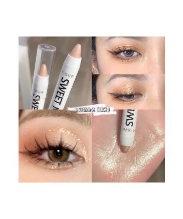 sweet mint Highly pigmented shiny Korean pencil eyeshadow highlighter (GOLD 06)