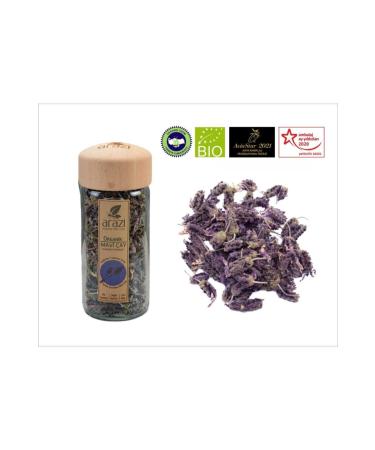 land organic herbal tea Organic Glass Jar Blue Tea