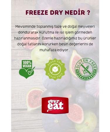 EverEat Freeze Dried Fig Kernels - Healthy Snack Produced by Freeze Dry Method - Buy Online on GoSupps.com