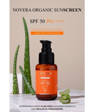 NOVERA ORGANIC 50 Spf Vegan Natural Organic Mineral Filter Baby Child Pregnant Sensitive Skin Sun Cream 50 ml - Buy Online on GoSupps.com