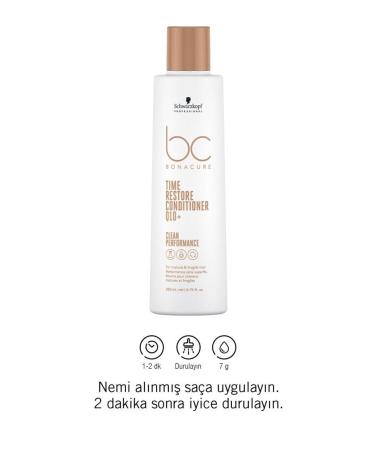 Bonacure Q10+ Time Restore Conditioner for Mature and Fragile Hair 200ml | Anti-Aging Protection - Buy Online on GoSupps.com