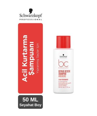 Bonacure BC Clean Repair Rescue Shampoo Travel Size 50ml | For Processed & Damaged Hair