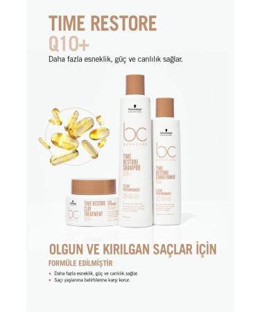 Bonacure Q10+ Time Restore Clay Care Cure 200ml | For Mature and Fragile Hair - Buy Online on GoSupps.com