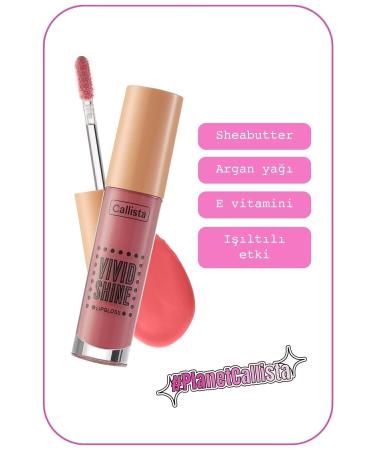 Callista Vivid Shine Lipgloss Moisturizing Shine Lip Gloss - 103 Sugarland Berry - Pink - Buy Online on GoSupps.com