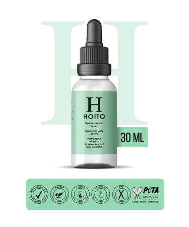 Hoito Hyaluronic Acid Serum 30ml - Intensive Moisturizing Anti-Aging Plumping Skin Care Serum - Buy Online on GoSupps.com