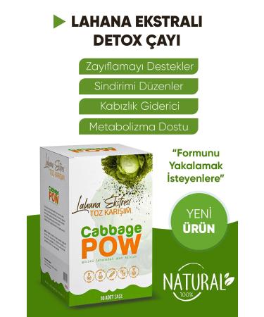 Cabbage Pow Cabbage Powder Cabbage Extract Detox Tea - Buy Online on GoSupps.com