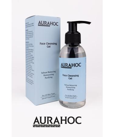 AURAHOC Purifying & Sebum Balancing Facial Cleansing Gel with Lychee Extract 150ml | Fresh & Balanced Skin