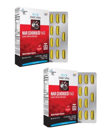 Zade Vital Pomegranate Seed Oil 60 Capsules 2 Pieces