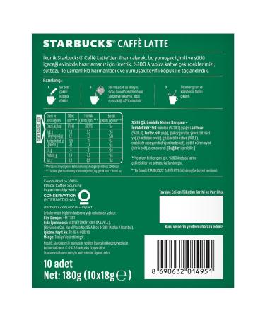 Starbucks Cafe Latte Premium Coffee Mix 14 Gr X 10 Packs - Buy Online on GoSupps.com