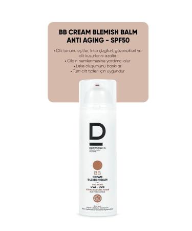 Dermoskin BB Cream SPF 50+ Blemish Balm 50Ml- Tinted Sunscreen - Anti-Aging and Anti-Spot - Buy Online on GoSupps.com