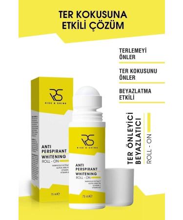 OMNI MARKETING Rise & Shine Antiperspirant Whitening Roll On - 75 ML